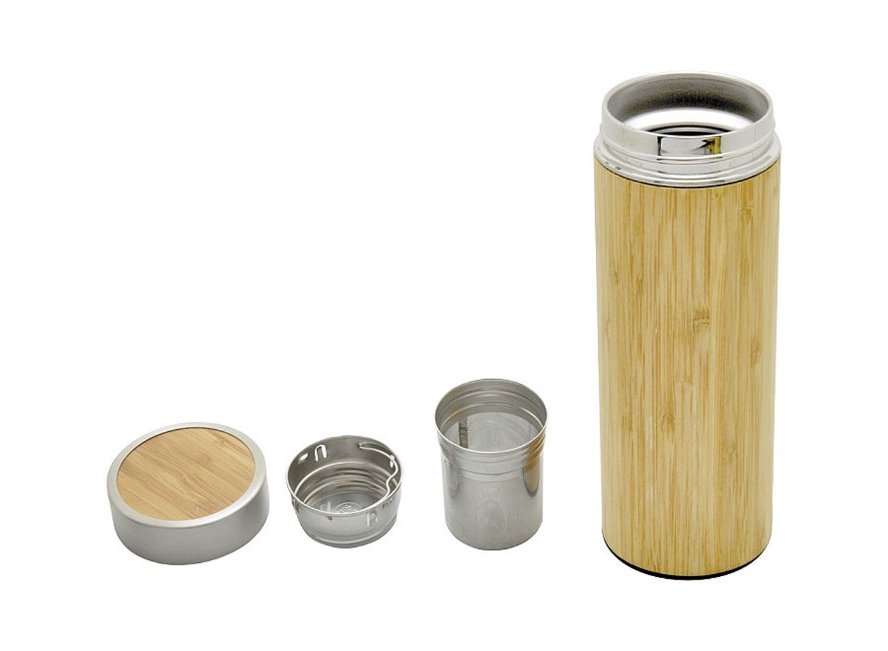 Bamboo insulated bottle 'Tea Time', with infuser, 360ml Bottles and