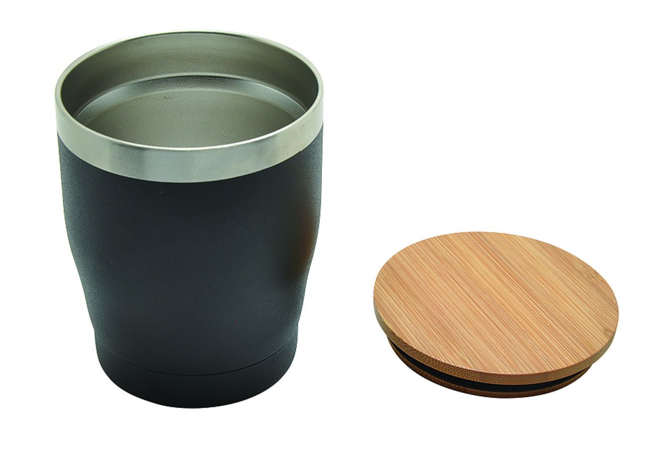 Mug isotherme 'Nagano' avec couvercle en bambou (L) - Bouteilles et mugs -  Repas Nomade - Coriolis Pro