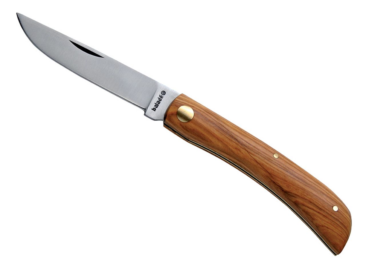 Traditional pocket knife 'Terroir' olive tree wood handle Traditional