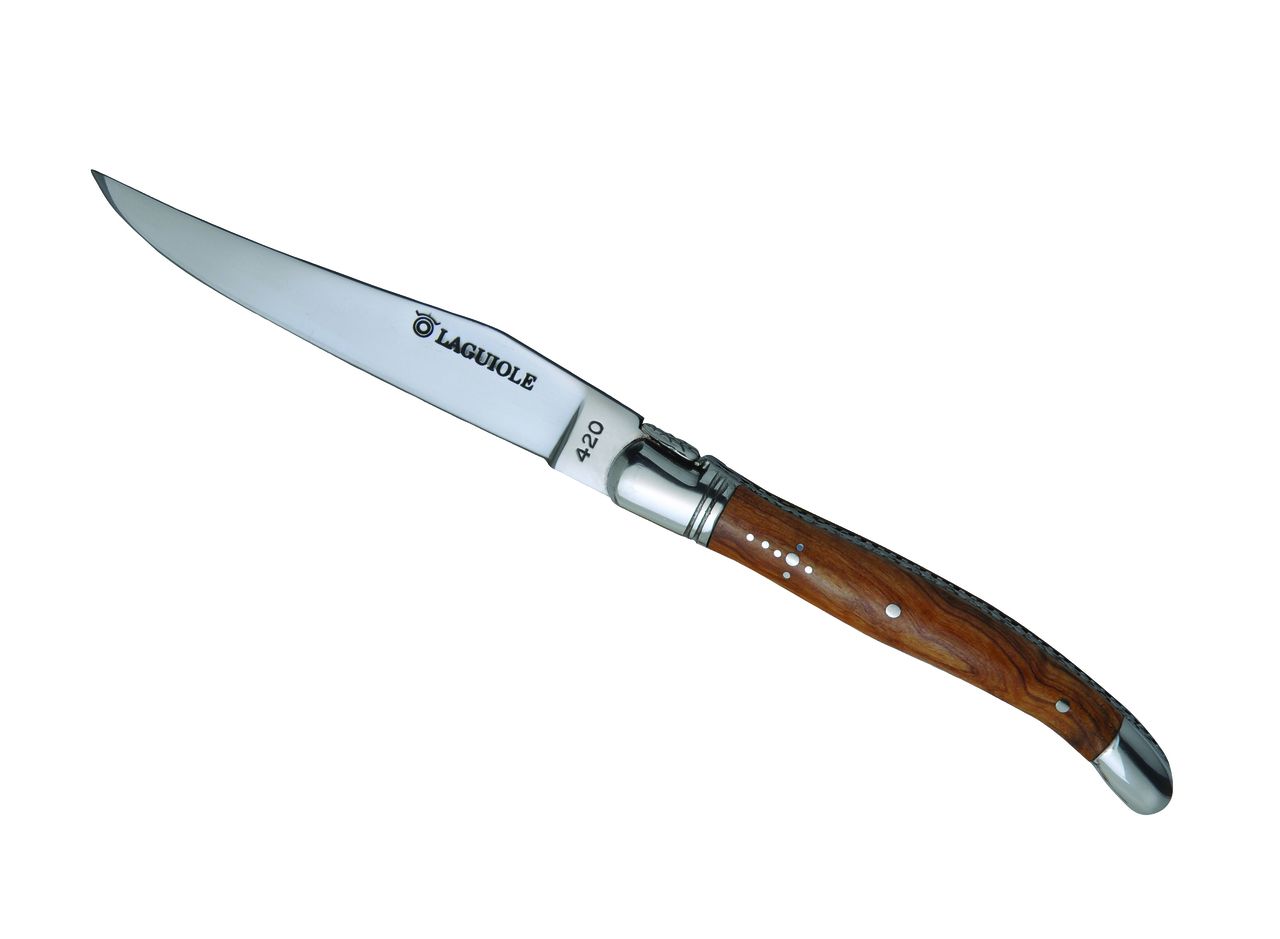 Laguiole steak knife, olive wood Table cutlery Laguiole Coriolis Pro